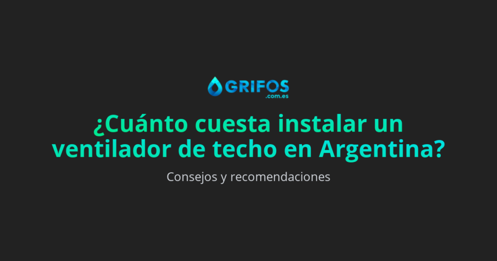 ¿Cuánto se cobra por instalar un ventilador de techo en Argentina?